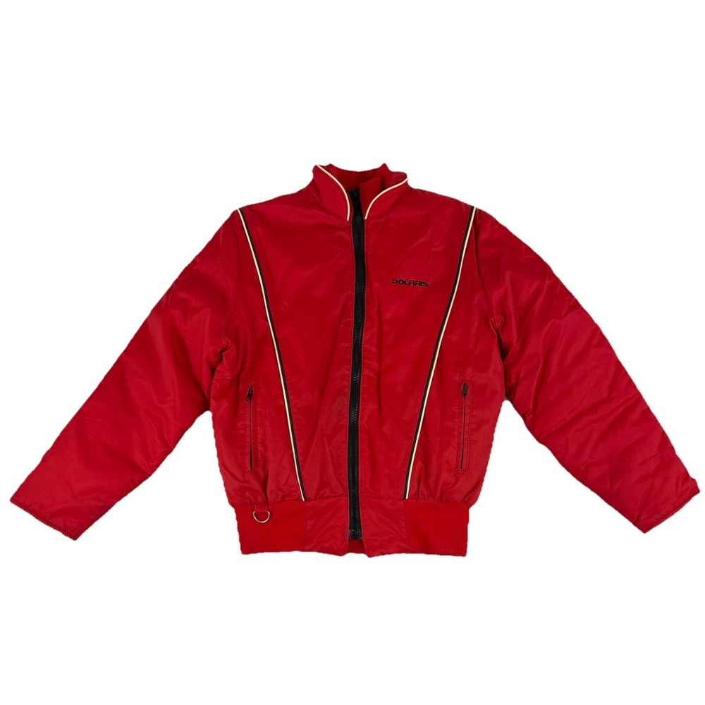 Vtg Polaris Jacket‎ Winterwear Jacket Women's M Striped Red Black Quilted Lining